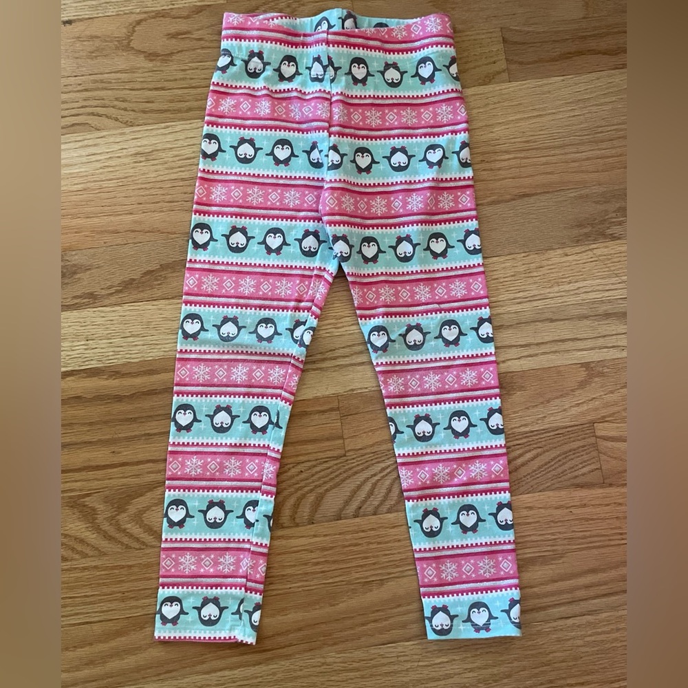Girls Cynthia Rowley Christmas Leggings.